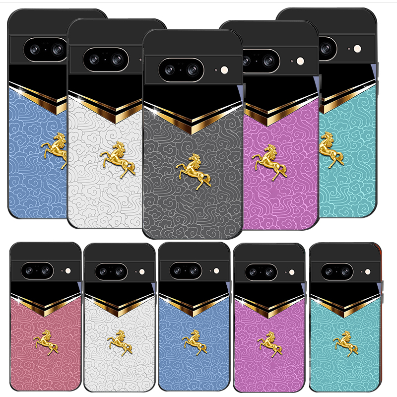 Google Pixel 8A - Dark Night Golden Horse For Google