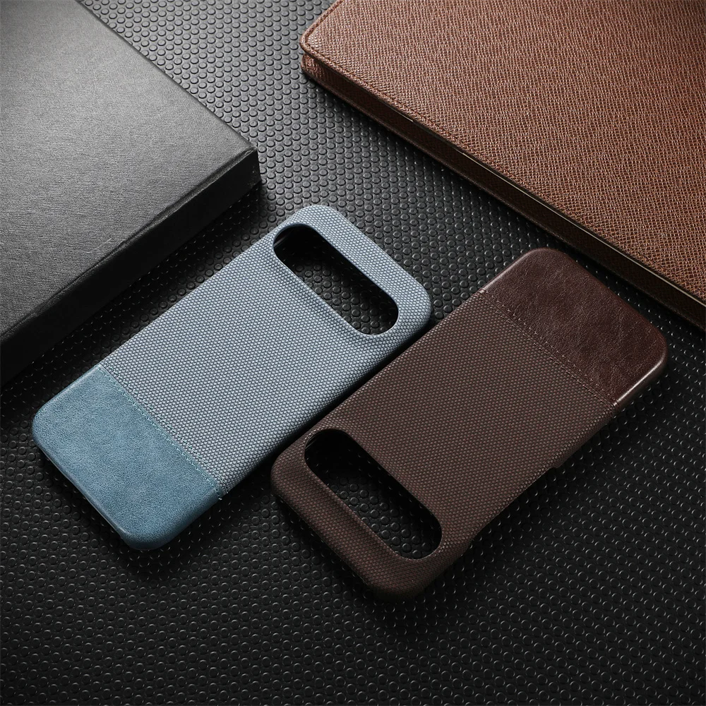 Google Pixel 8A - Vintage PU Leather Slim Hard Case