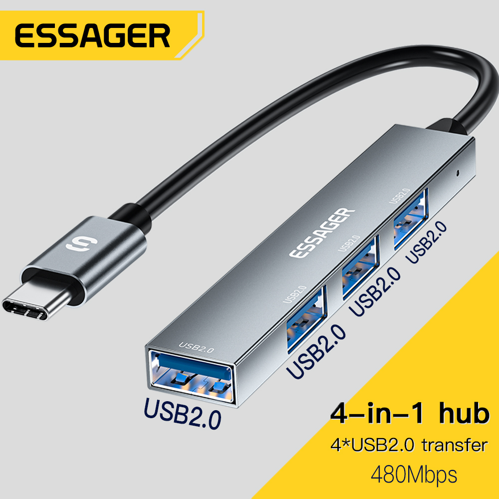 Essager 4 in 1 USB C Cable Hub - огляд і ціна Usb Hub Type C