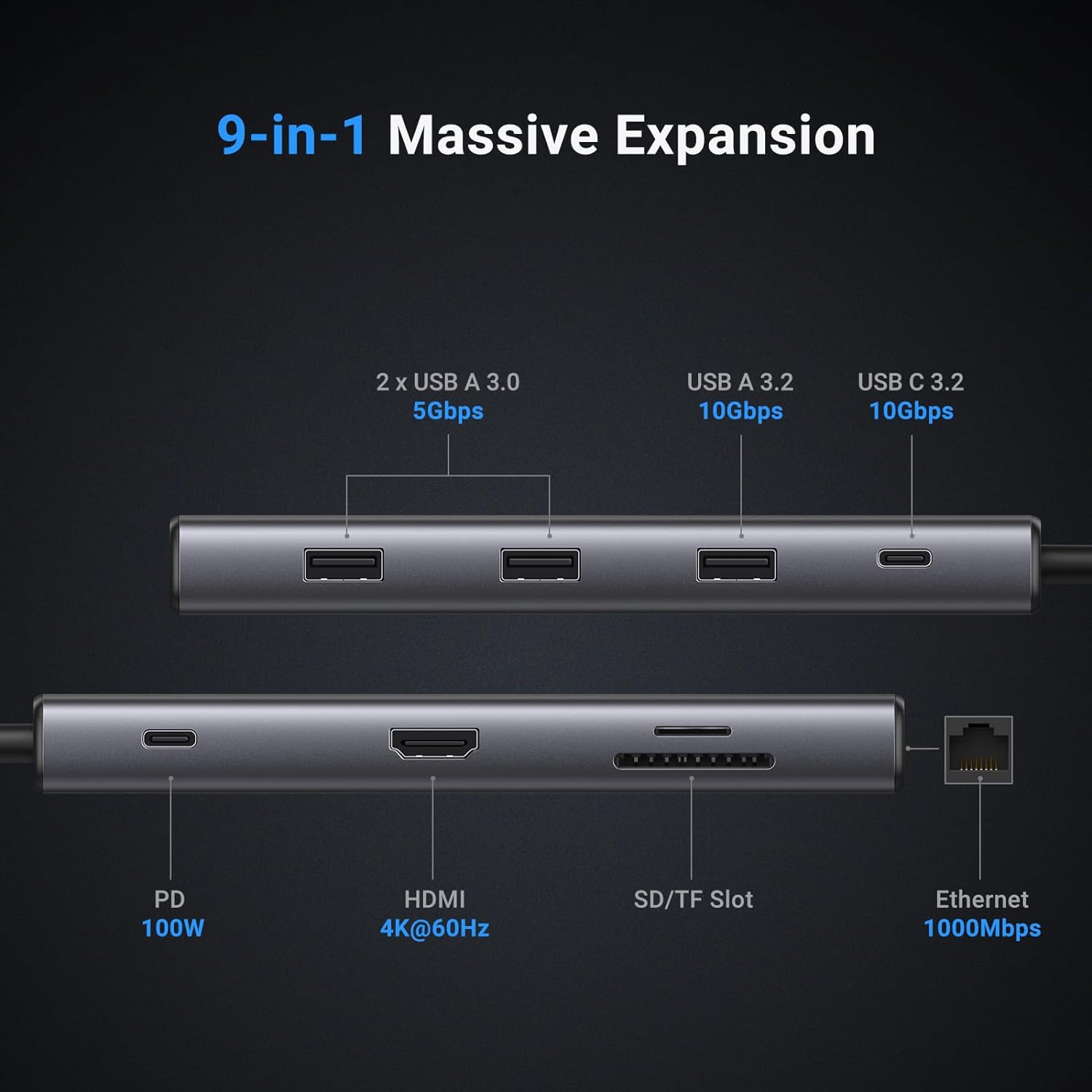 UGREEN Revodok Pro 109 USB C H - огляд і ціна Usb Hub Type C