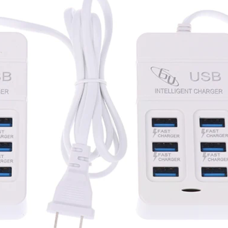 1PC US Plug 6Ports Multiport U - огляд і ціна Usb Hub Type C