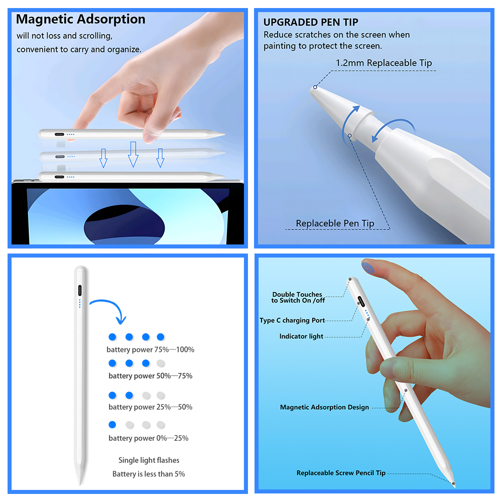QUKAM For Apple Pencil 2 Stylu - огляд і ціна Tablet Accessories Kids