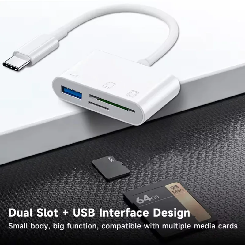 USB C 3-in-1 Card Reader Cable - огляд і ціна Microsd Card Tablet
