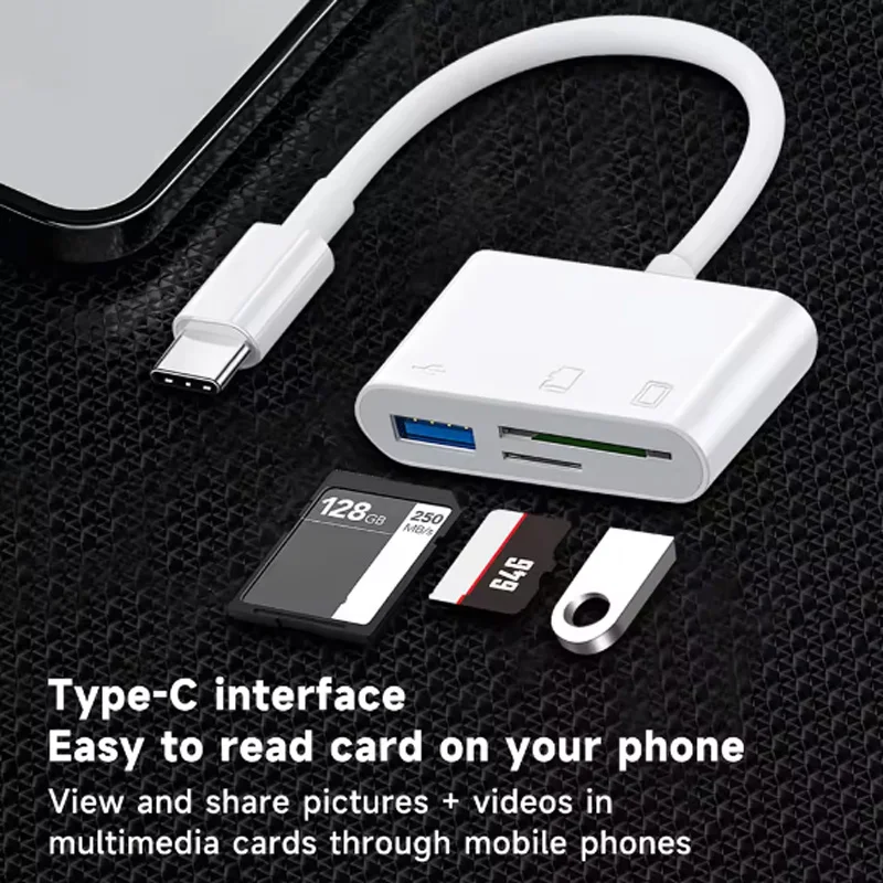 USB C 3-in-1 Card Reader Cable - огляд і ціна Microsd Card Tablet
