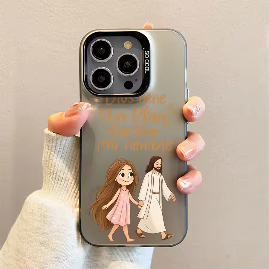 Cute Girl Walking With God Mat - огляд і ціна Apple Iphone 15