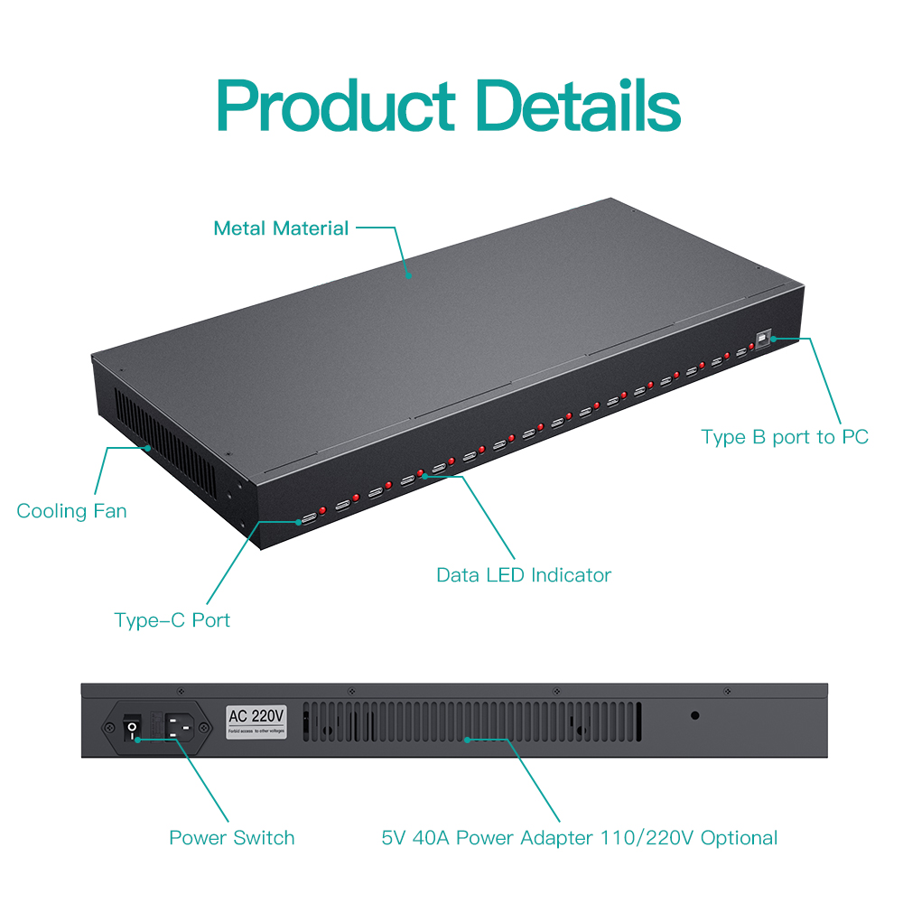 A-165C Sipolar 16 Port Usb c H - огляд і ціна Usb Hub Type C