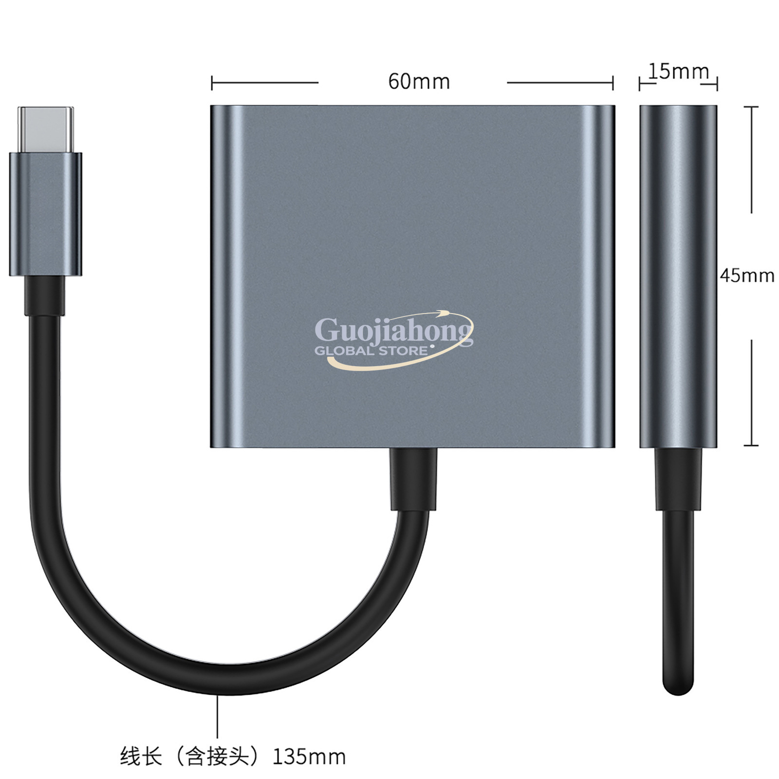 Cross-border usb-c to hd three - огляд і ціна Usb Hub Type C