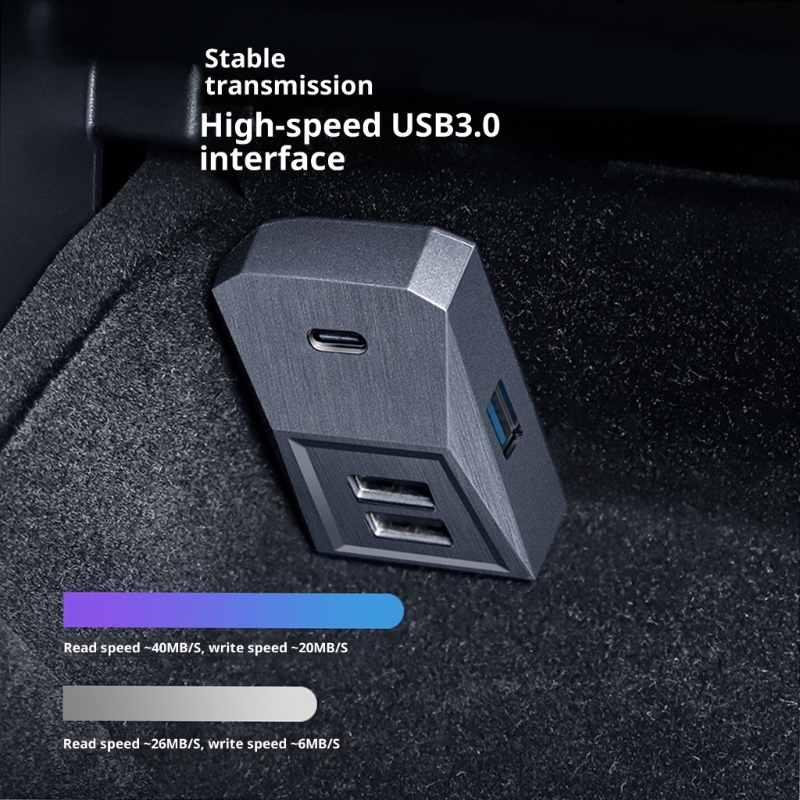 Glovebox USB Hub For Tesla Mod - огляд і ціна Usb Hub Type C